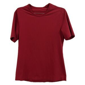 Lululemon Sz Small Men's Shirt Red Casual Athleisure Basic Adult